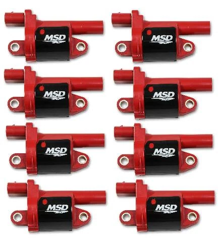 MSD Ignition Coil Blaster GM Gen V Direct Injected 2014 &Up RoundRed 8pack 82688